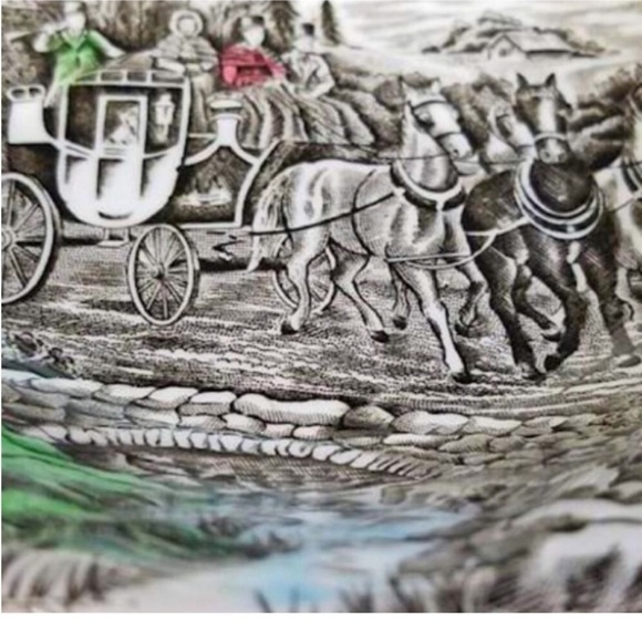 Vintage scenic dinner Bowl - Picture 10 of 10